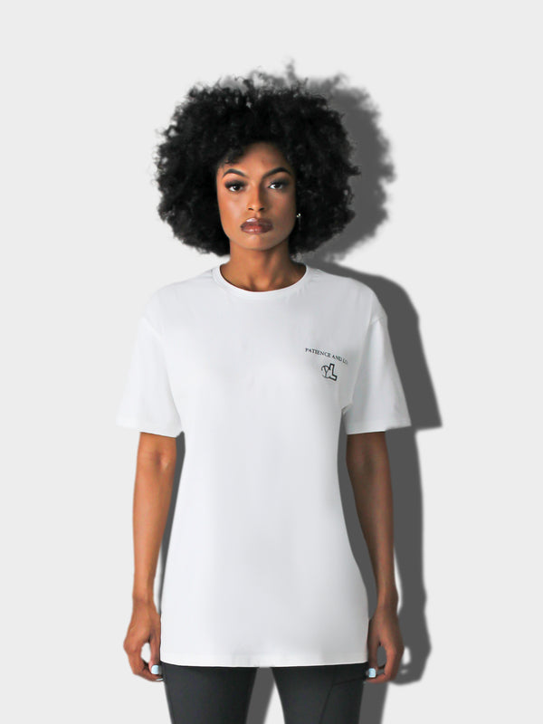 PATIENCE WHITE YVES TEE