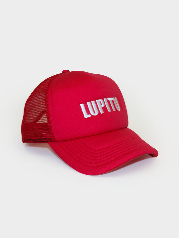 RED LUPITU TRUCKER CAP
