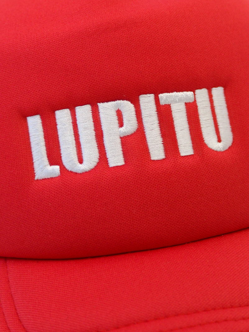 RED LUPITU TRUCKER CAP